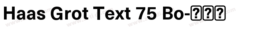 Haas Grot Text 75 Bo字体转换
